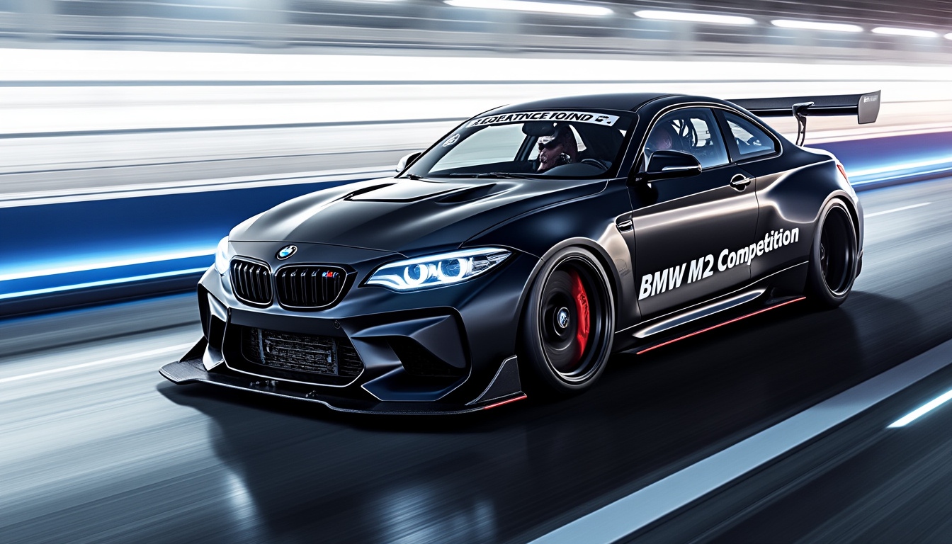 plongez dans l'univers de la nouvelle bmw m2 racing, une voiture alliant puissance impressionnante et performances hors du commun. préparez-vous à vivre une expérience de conduite inégalée grâce à son design audacieux et ses technologies avancées.