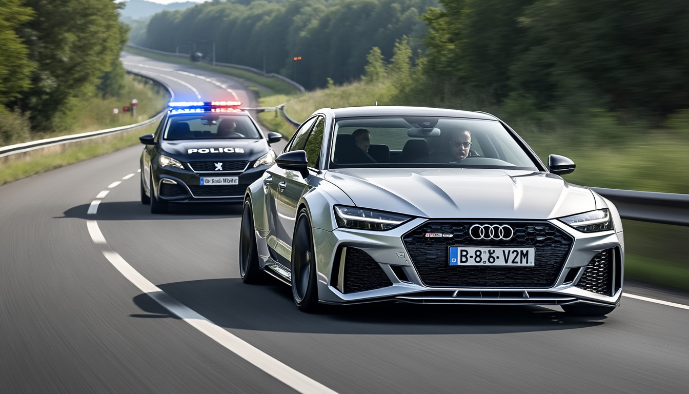 un conducteur d'audi rs6 a été arrêté à 222 km/h, révélant une obsession pour la vitesse qui l'a poussé à dépasser les limites. découvrez son récit et les conséquences de cette conduite imprudente.