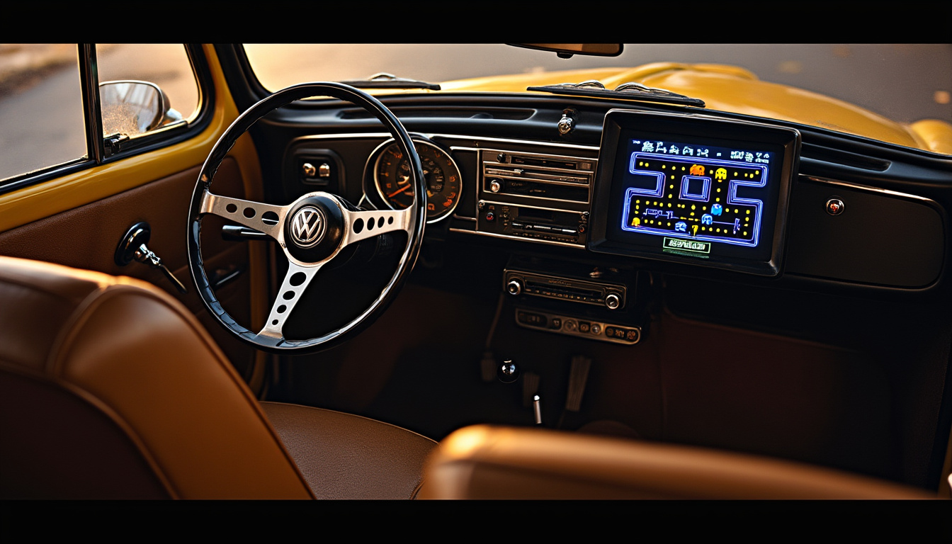 découvrez le retour emblématique de pac-man dans les modèles volkswagen golf, tiguan et id. plongez dans une expérience de conduite ludique alliant innovation et nostalgie grâce à cette collaboration unique qui ravira les fans du célèbre jeu vidéo.