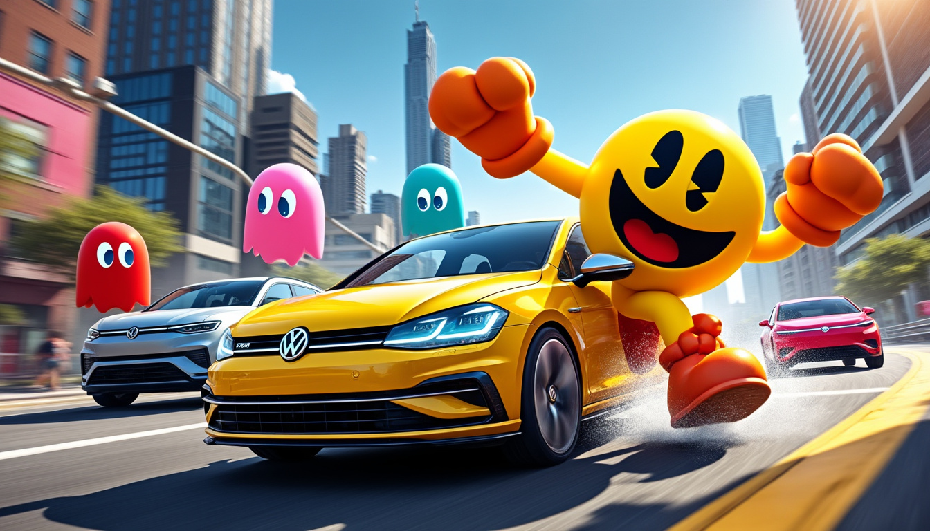Pac-Man fait son grand retour à bord desVolkswagen Golf, Tiguan et ID ...