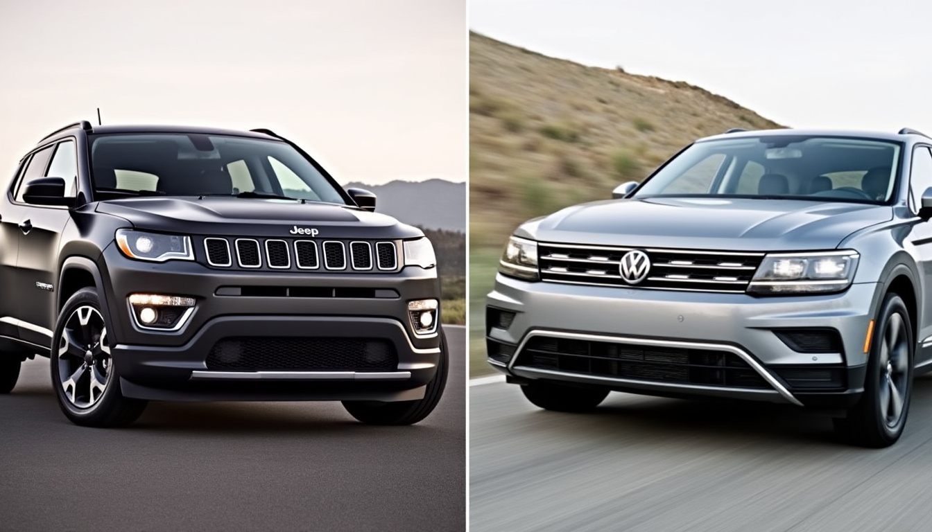 découvrez notre comparatif détaillé entre le jeep compass et le volkswagen tiguan, deux suv compacts incontournables. analysez leurs performances, design, confort et technologies pour faire le choix qui vous correspond. trouvez le suv parfait pour vos aventures et vos trajets quotidiens.
