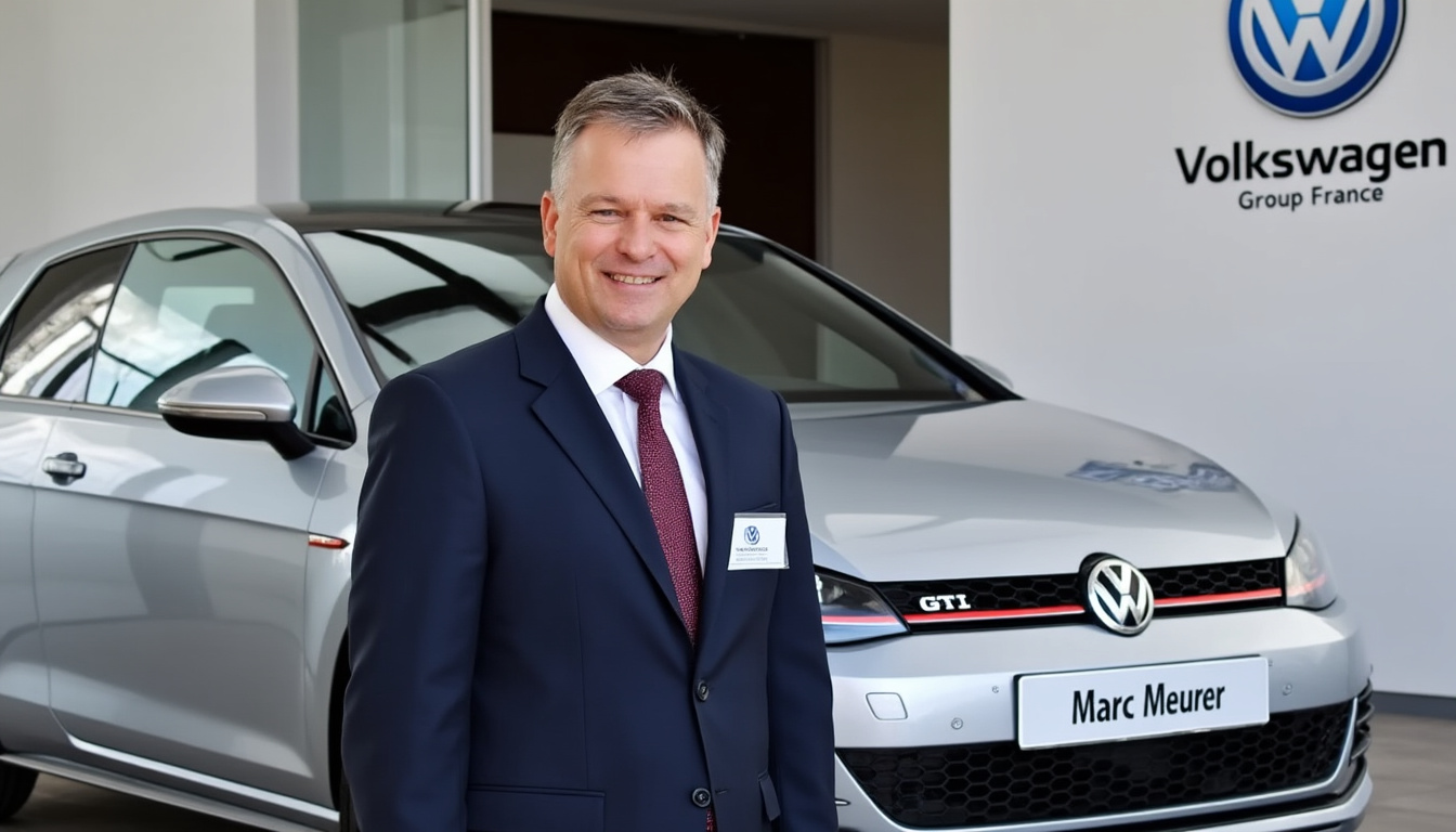 découvrez comment marc meurer prend les rênes de volkswagen group france, succédant à xavier chardon, et les enjeux qui l'accompagnent dans cette nouvelle ère pour le constructeur automobile.