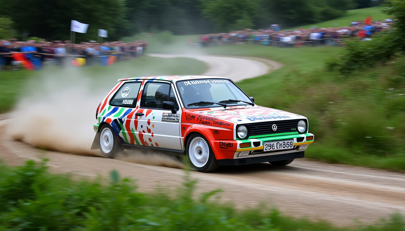 découvrez l'édition spéciale de la volkswagen polo harlequin, réimaginée pour un événement unique. plongez dans l'univers vibrant de cette voiture emblématique où le style rétro rencontre l'innovation moderne. ne manquez pas cette occasion de célébrer un classique revisité !