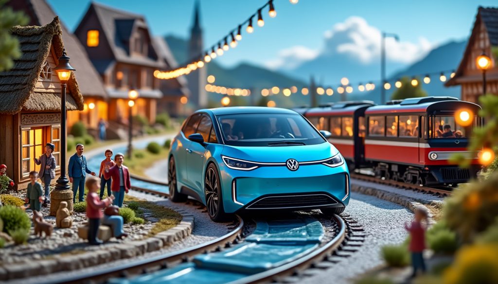 découvrez la volkswagen id. buzz, la dernière étoile du monde miniature de miniatur wunderland. plongez dans une expérience unique où la magie du miniature rencontre l'innovation automobile, offrant aux visiteurs une nouvelle façon d'explorer et d'admirer cette icône moderne.