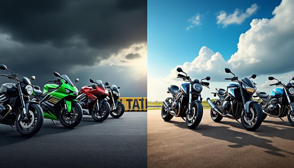 découvrez l'état du marché de la moto en mai, où des géants comme bmw, harley-davidson, kawasaki et triumph affrontent des défis significatifs. pendant ce temps, cfmoto, voge et zontes profitent d'une croissance notable, redéfinissant le paysage de l'industrie motocycliste.