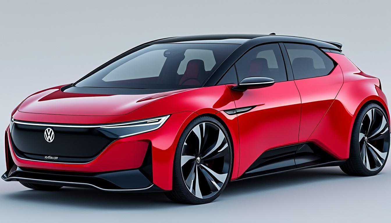 découvrez la volkswagen id.2 gti, un modèle électrisant s'inspirant du design emblématique de la peugeot e-208 gti. alliant performance, style moderne et technologies avancées, cette voiture redéfinit le plaisir de conduire en version électrique.