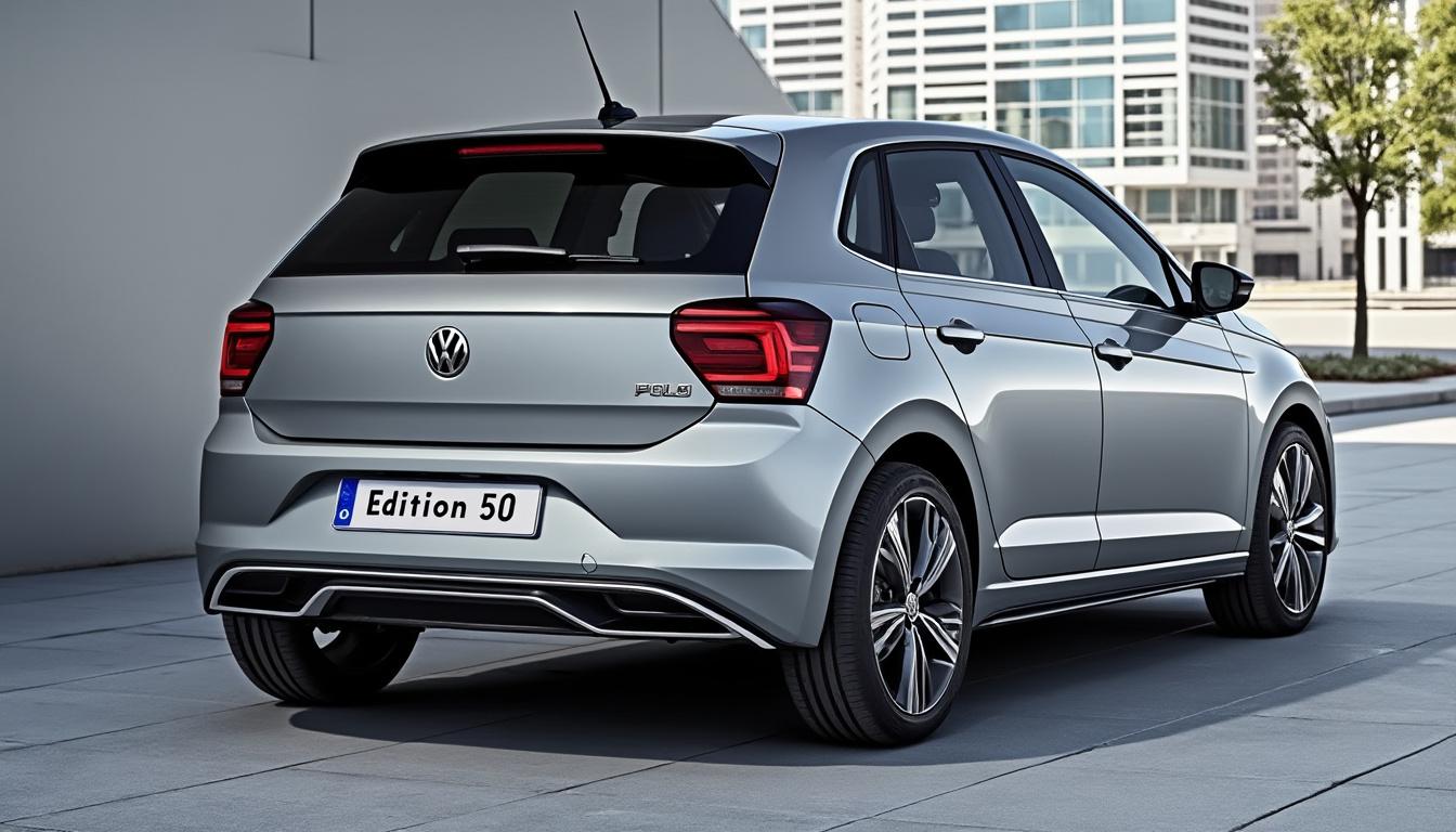 découvrez la volkswagen polo edition 50, un modèle unique célébrant 50 ans d'héritage et d'innovation dans le monde automobile. alliant design emblématique et technologie moderne, cette édition spéciale rend hommage à une légende tout en offrant une expérience de conduite inoubliable.