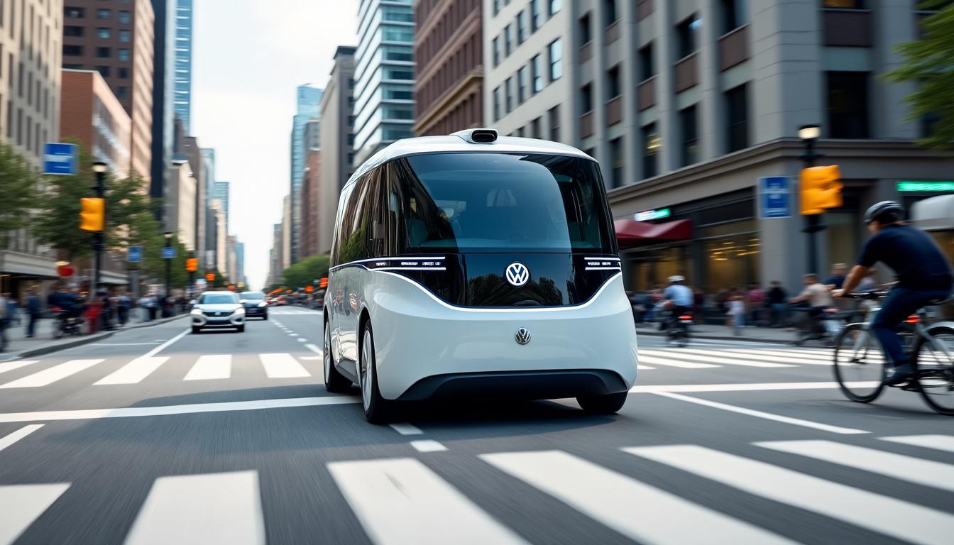 découvrez la nouvelle version autonome du volkswagen id. buzz, alliant innovation technologique et design emblématique. plongez dans une expérience de conduite futuriste avec ce van électrique qui redéfinit la mobilité tout en garantissant confort et sécurité.