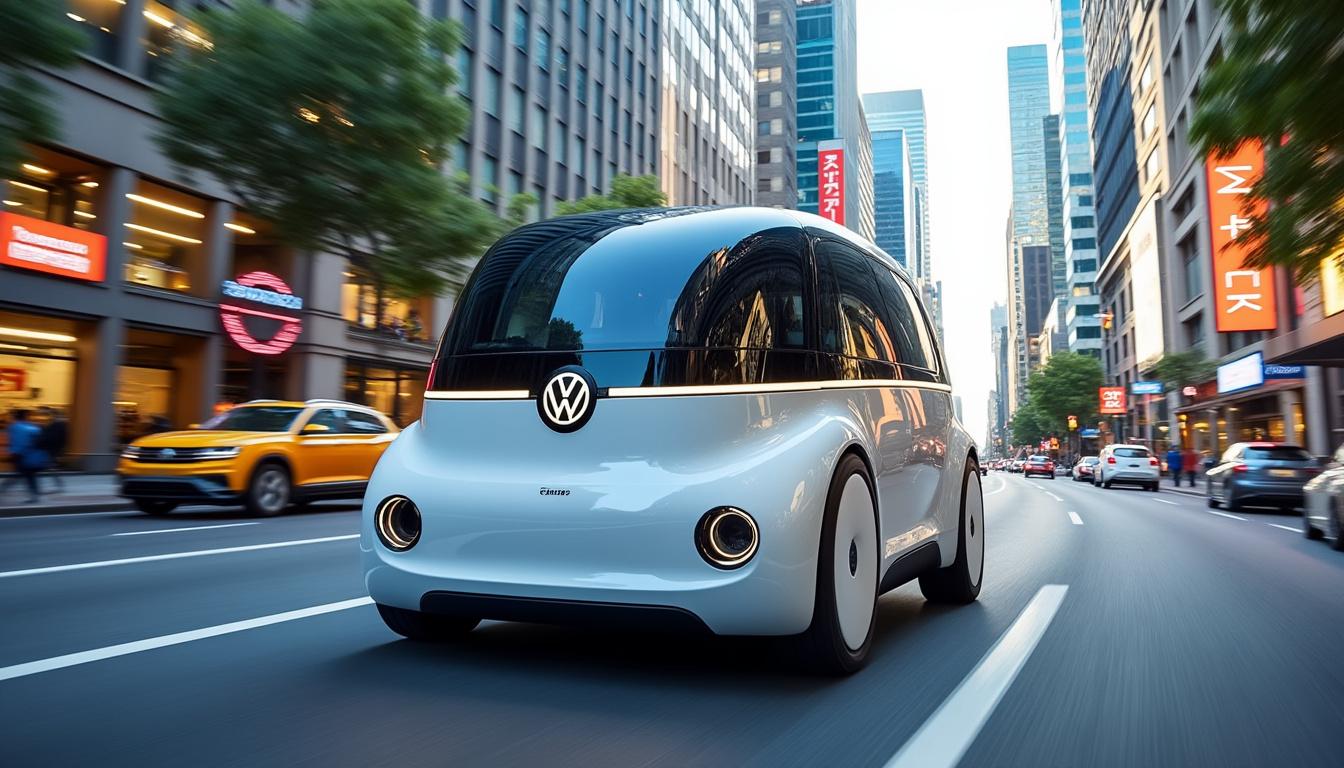 découvrez le volkswagen id.buzz, le nouvel acteur du marché des robotaxis, qui s'affronte avec audace au modèle emblématique de tesla. plongez dans l'univers innovant des véhicules électriques et explorez les caractéristiques qui font de l'id.buzz une alternative prometteuse et moderne.