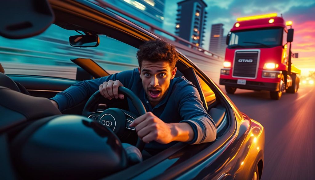 découvrez l'incident étonnant d'un jeune conducteur pris en flagrant délit de vitesse au volant de son audi. son imprudence le conduit directement à la fourrière, un rappel fort des conséquences de la vitesse sur nos routes.