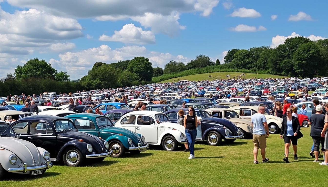 participez à un rassemblement exceptionnel de plus de 200 véhicules volkswagen au parc des combes. rencontrez des passionnés, admirez des modèles emblématiques et partagez votre amour pour cette marque légendaire. un événement incontournable pour les amateurs d'automobiles !