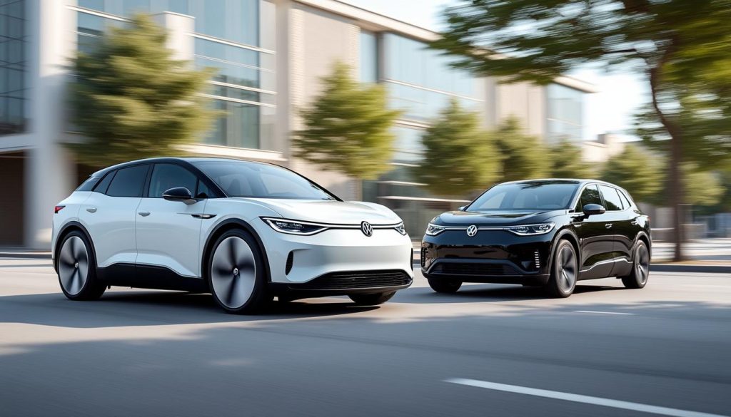 découvrez les volkswagen id.4 et id.5 life, des voitures électriques alliant design moderne et technologie avancée. profitez d'une finition d'entrée de gamme séduisante et accessible, parfaite pour ceux qui souhaitent adopter une conduite éco-responsable sans compromis sur le confort.