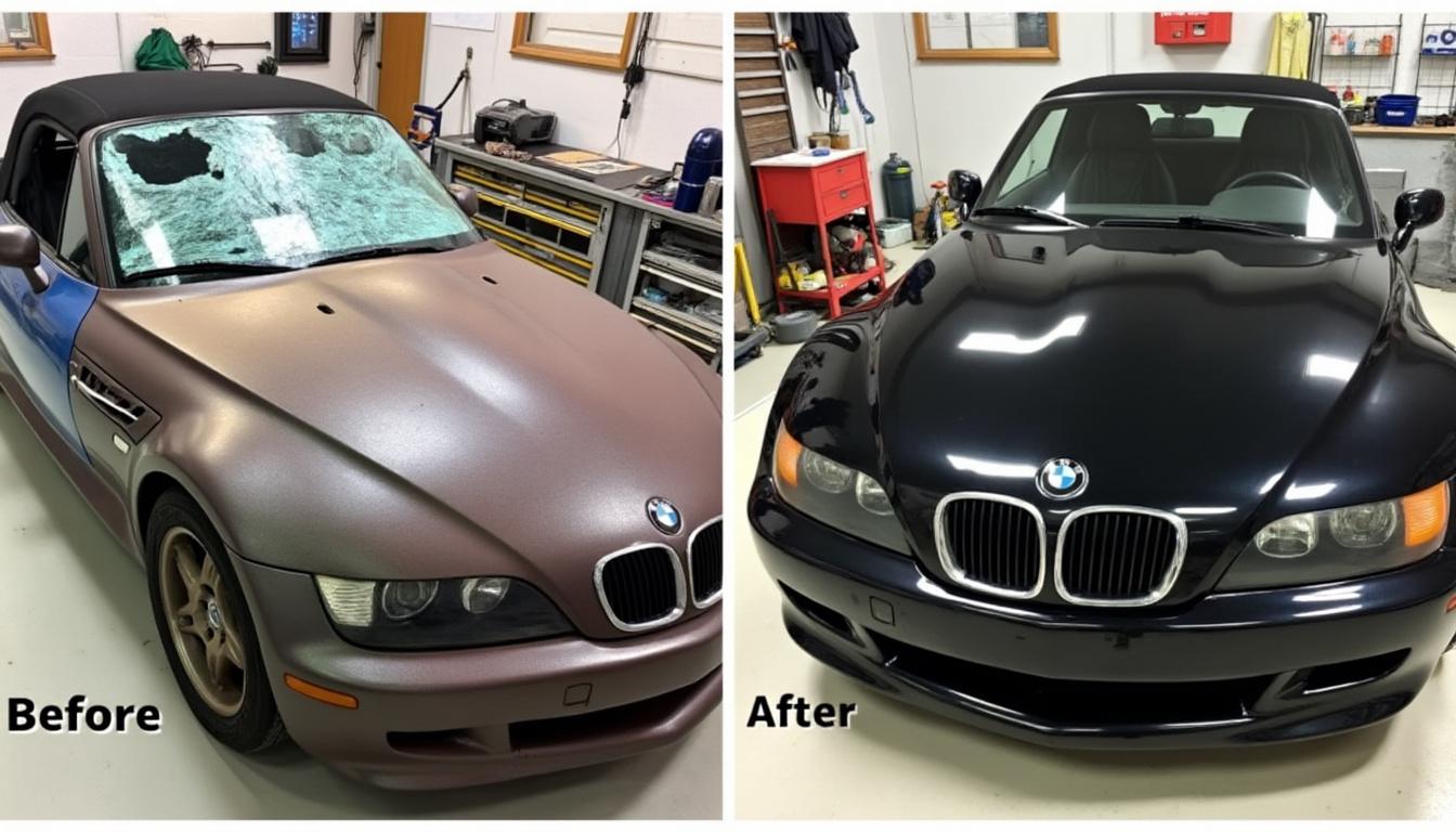découvrez l'incroyable histoire d'un homme qui, pour seulement 135 €, achète une bmw z3 et entreprend sa restauration. suivez ses aventures et apprenez les astuces pour redonner vie à cette voiture de rêve.