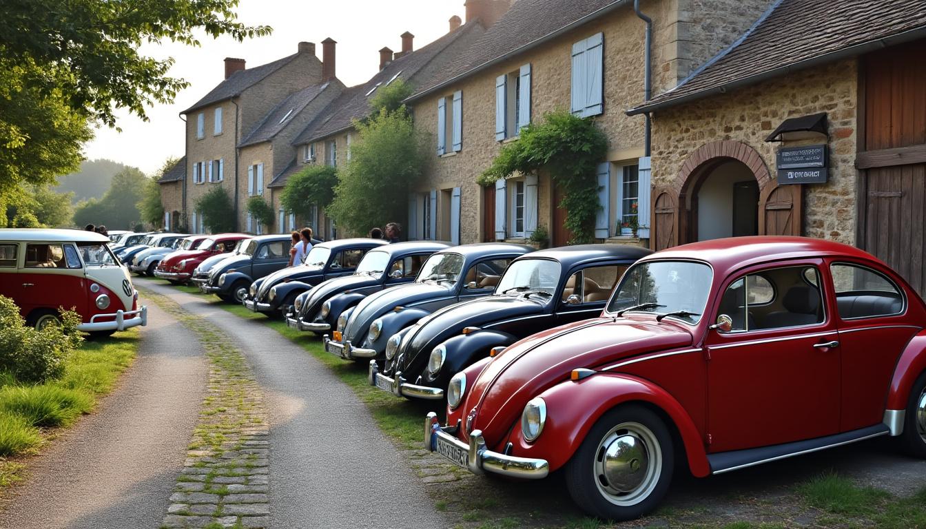 découvrez l'élégance intemporelle des voitures classiques volkswagen à thoré-la-rochette. émerveillez-vous devant ces modèles emblématiques qui allient design, histoire et passion pour l'automobile.