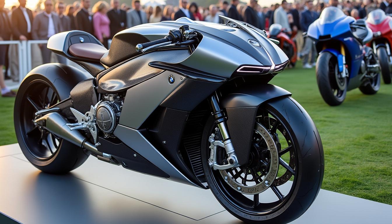 découvrez la bmw concept rr lors de son lancement exceptionnel à goodwood, pilotée par le pdg de la marque. un mariage parfait entre innovation et performance qui redéfinit l'expérience de conduite.