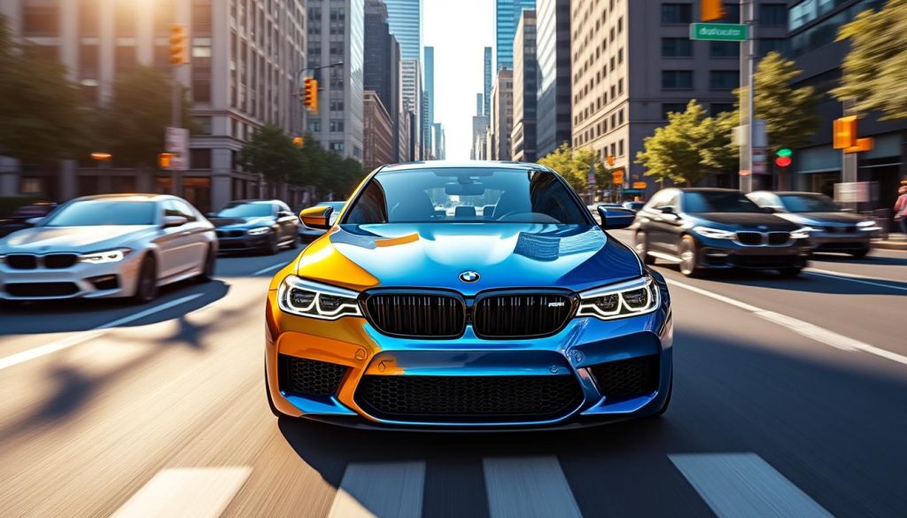 découvrez comment la teinte saisissante de la bmw m5 attire tous les regards dans le flot de circulation. plongez dans l'univers fascinant de cette voiture de sport qui allie performance et esthétique unique.