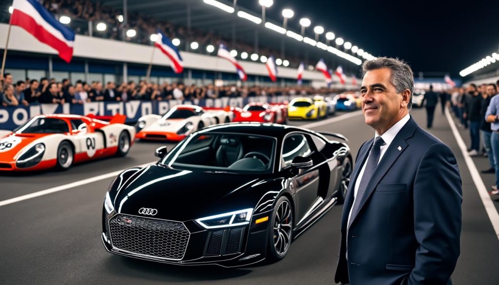 découvrez comment pierre fillon, passionné d'automobile et président de l'automobile club de l'ouest, exprime son admiration pour l'audi r8 lors du prestigieux événement le mans classic. plongez dans l'univers des voitures de course légendaires et vivez l'émotion de cet hommage à l'ingénierie automobile.