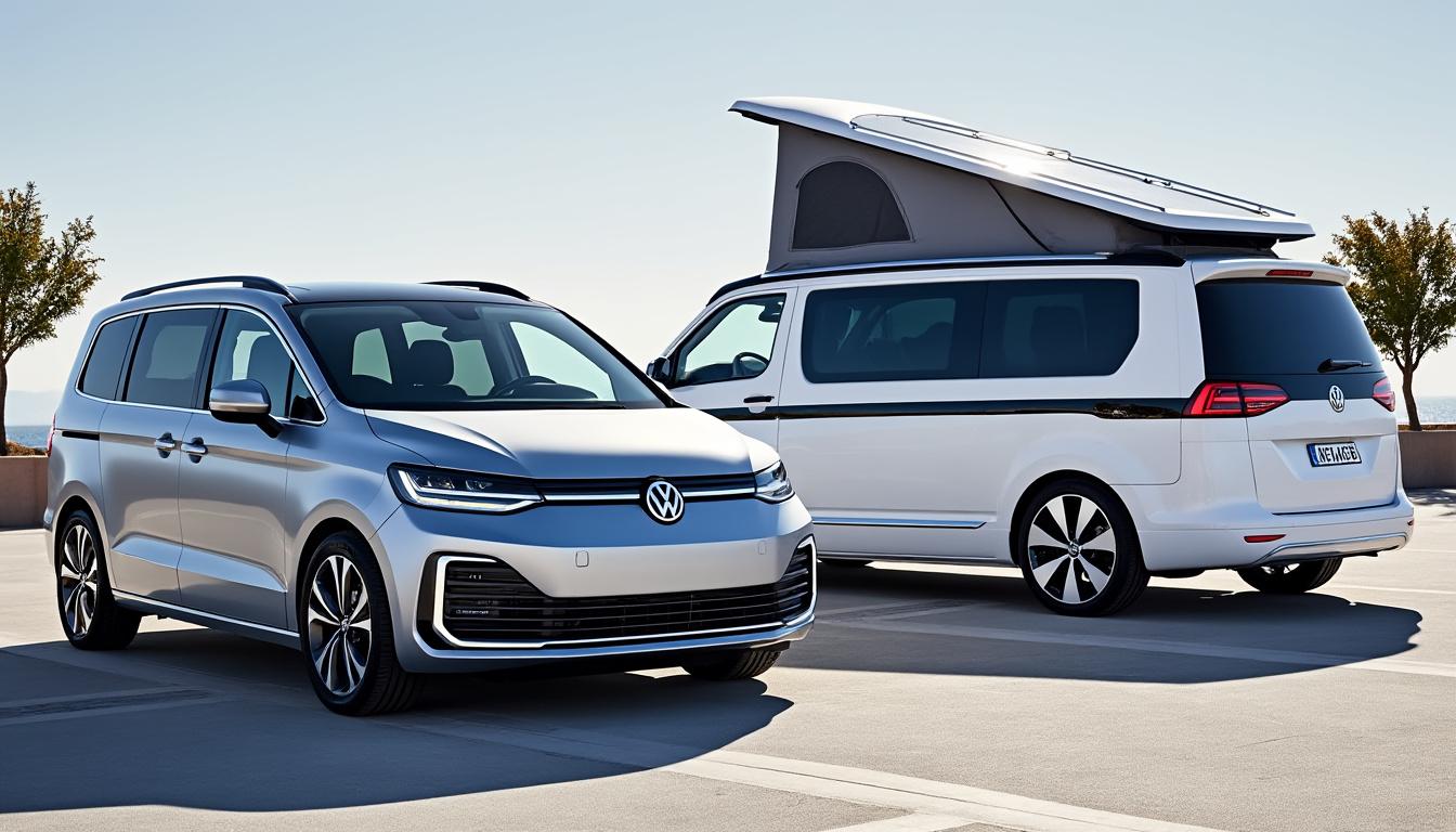 découvrez les nouvelles volkswagen multivan et california, désormais équipées de la technologie hybride rechargeable à quatre roues motrices. alliant confort, performance et respect de l'environnement, ces modèles innovants redéfinissent l'expérience de conduite. ne manquez pas cette évolution incontournable dans le monde des vans !