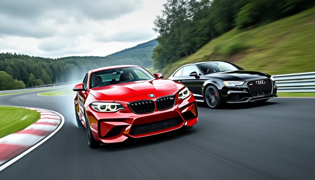 découvrez comment la bmw m2 cs prend le dessus sur l'audi rs 3 sur le mythique circuit de la nordschleife. analyse des performances, des caractéristiques techniques et des sensations au volant dans cette confrontation épique.
