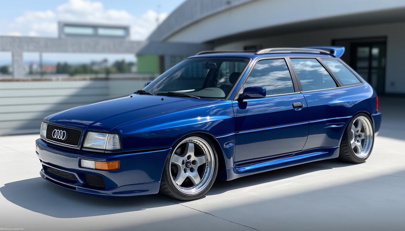 découvrez l'audi rs2 avant (1994), le premier break sportif conçu par porsche. explorez son design audacieux, ses performances impressionnantes et son héritage unique qui révolutionne le monde des voitures combinant praticité et sportivité.