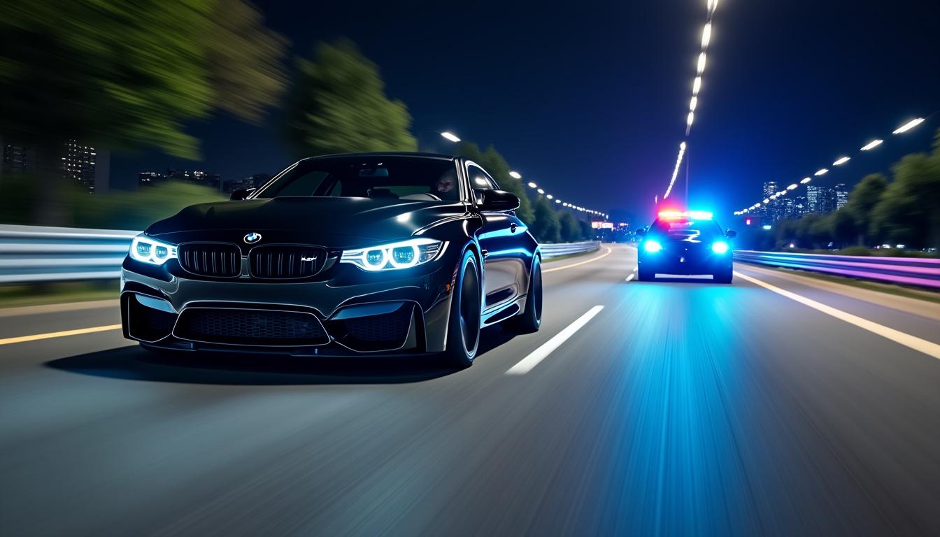 un conducteur de bmw intercepté à plus de 160 km/h sur une route limitée à 80 km/h : découvrez les circonstances de cette infraction remarquable et la saisie immédiate du véhicule, conduit en direction de la fourrière.