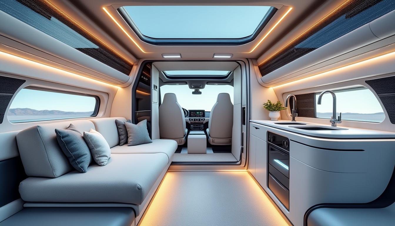 explorez une nouvelle ère de voyages écologiques avec le van aménagé électrique par audi. alliant design innovant, technologie de pointe et confort, vivez la liberté sur les routes de demain.
