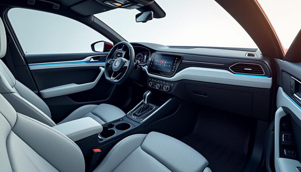 plongez dans l’habitacle du tout nouveau volkswagen t-roc et explorez tous ses détails avant sa présentation officielle à munich. aperçu exclusif des nouveautés design et technologiques !