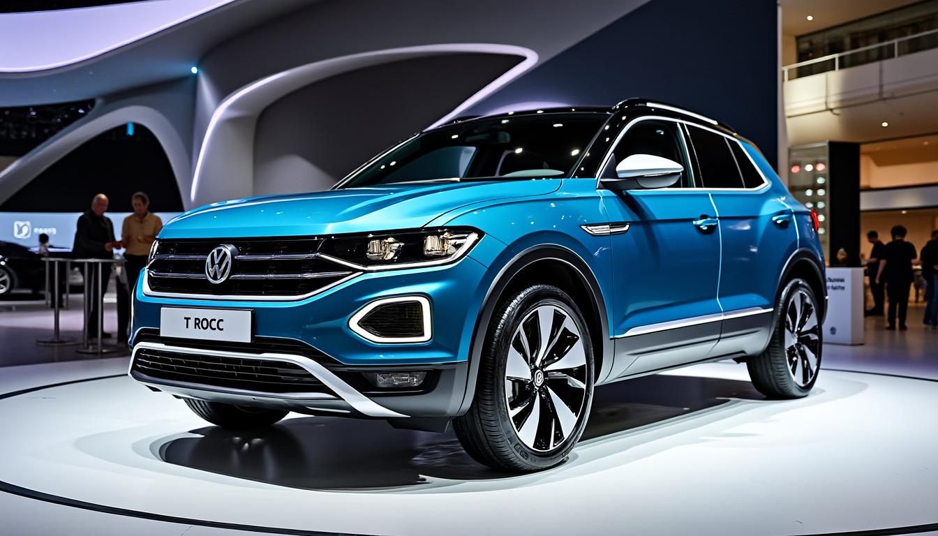 découvrez les premières images du volkswagen t-roc, le nouveau suv dévoilé avant le salon de munich. style renouvelé, innovations et premières impressions dans notre aperçu exclusif.