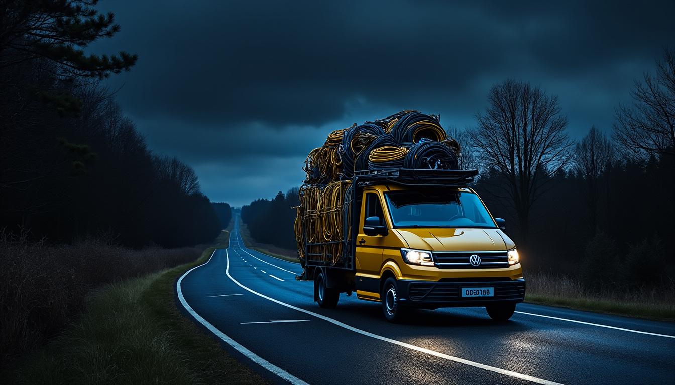 découvrez comment un break volkswagen surchargé a mis au jour un vaste réseau de cambriolage de câbles télécoms. une enquête captivante qui dévoile les dessous d'une criminalité organisée aux conséquences surprenantes.