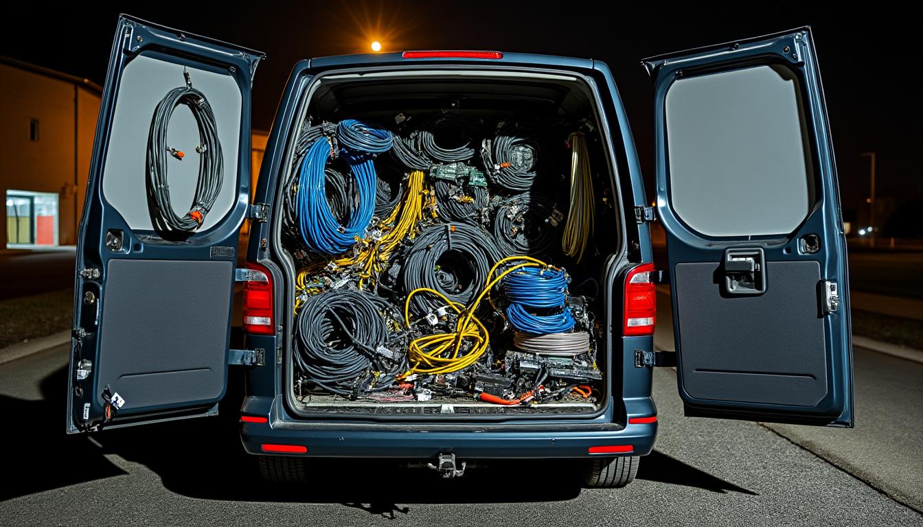 découvrez comment un break volkswagen surchargé a exposé un vaste réseau de trafiquants de câbles télécoms, révélant les dessous d'une affaire de criminalité organisée. plongez dans cette enquête captivante qui met en lumière les enjeux du marché noir et les ramifications du trafic de matériel de télécommunication.