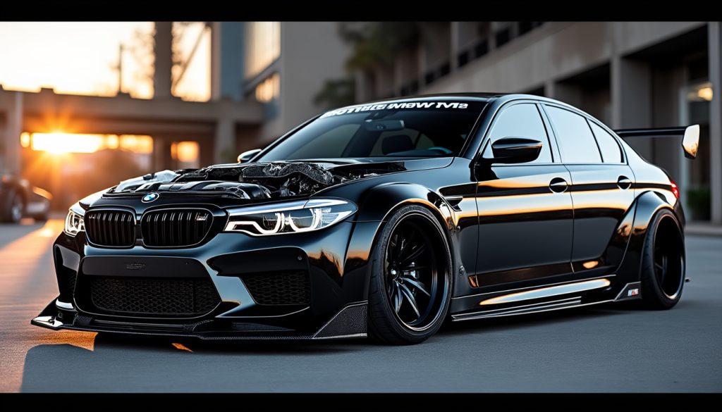 découvrez la bmw m5 préparée par manhart, une berline surpuissante de 900 chevaux au look impressionnant. plongez dans une galerie d’images exclusive et laissez-vous séduire par cette voiture d’exception qui attire tous les regards.