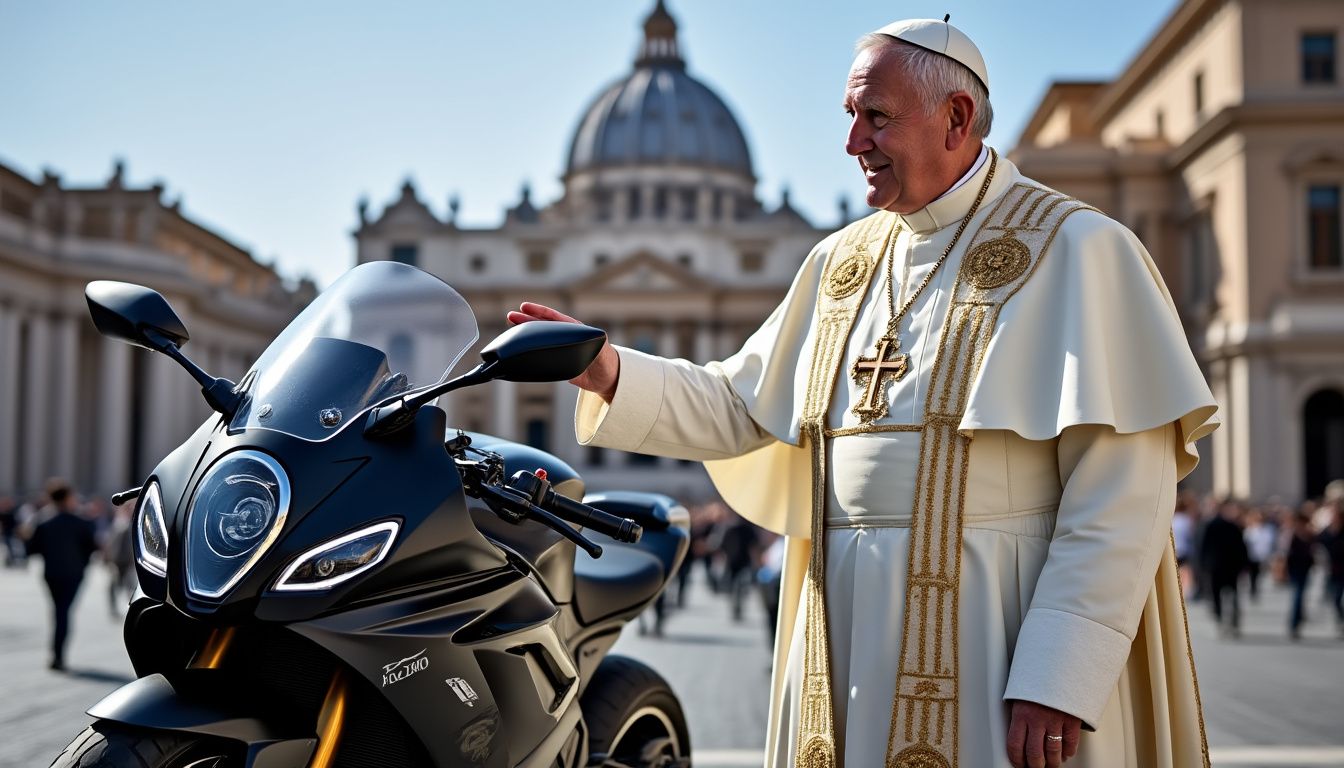 découvrez la célèbre bmw r18 du pape léon xiv, une moto d’exception mise aux enchères prochainement. saisissez l’opportunité unique d’acquérir ce véhicule historique au passé prestigieux.