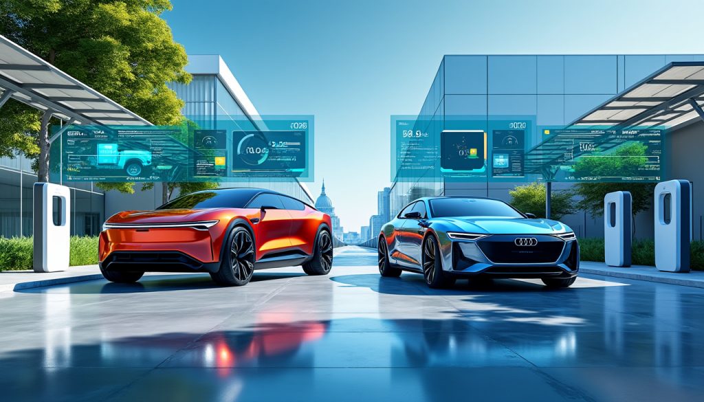 découvrez comment rivian et audi unissent leurs forces pour améliorer l'efficacité de leurs flottes électriques, grâce à un logiciel innovant conçu pour optimiser la gestion des véhicules et réduire l'empreinte carbone.