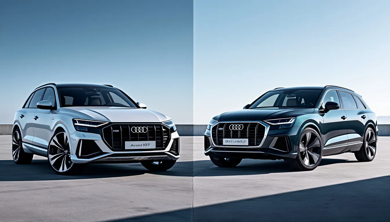 découvrez les premières informations sur l'audi q7 2026 et ses nouveautés de design, de technologie et de motorisation, ainsi que l'arrivée remarquée de l'audi q9. tout ce qu'il faut savoir sur la prochaine génération de suv audi.
