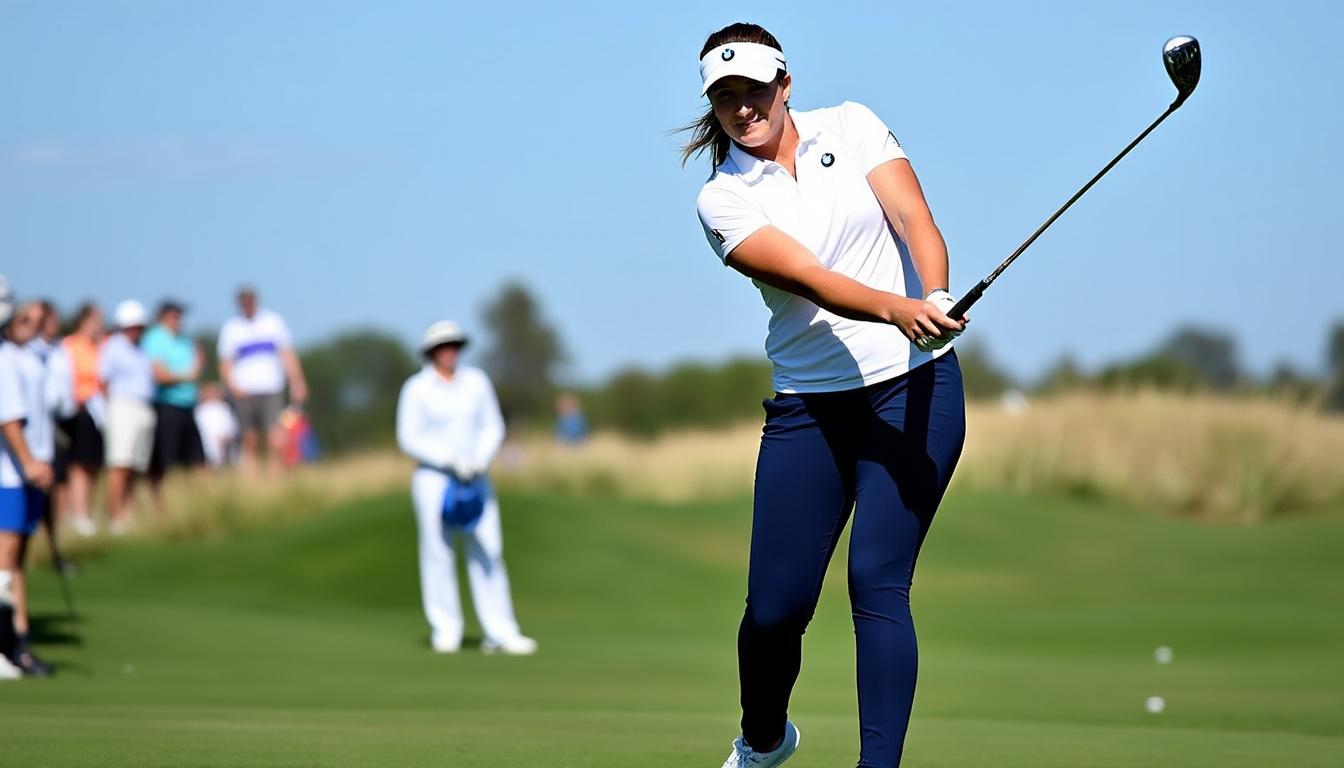 céline boutier monte sur le podium du bmw ladies championship, tandis que la sud-coréenne sei young kim signe son retour en s'offrant la victoire lors d'une compétition de haut niveau.