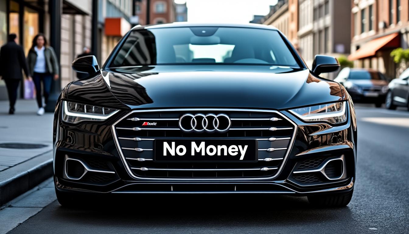 découvrez l'histoire insolite d'un conducteur d'audi a7 arborant la plaque d'immatriculation 'no money', une pointe d'ironie qui ne cesse de fasciner et d'amuser les internautes à travers le web.