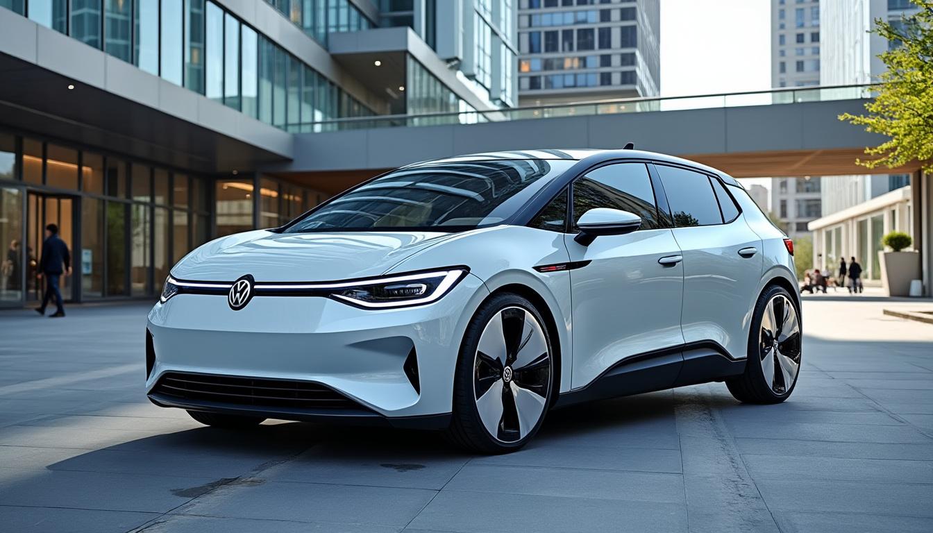 volkswagen se lance à l’assaut du marché des voitures électriques avec un modèle abordable, conçu pour détrôner la r5 et s'imposer comme la nouvelle référence du segment.