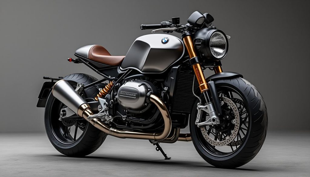 découvrez la bmw r12 ninet par 46works, une moto alliant sobriété et élégance pour une expérience de conduite unique et raffinée.