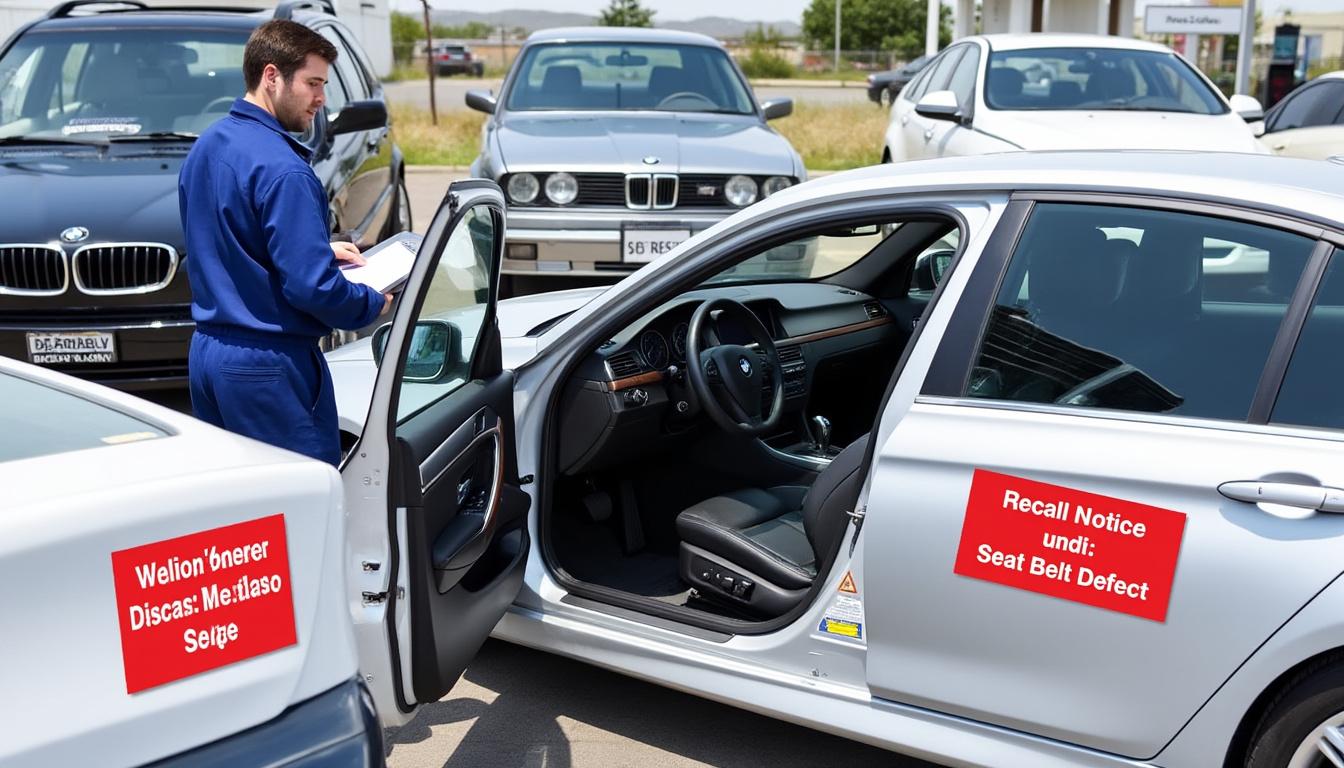 bmw retire quatre modèles du marché en raison d'un problème critique lié aux ceintures de sécurité, garantissant ainsi la sécurité de ses clients.