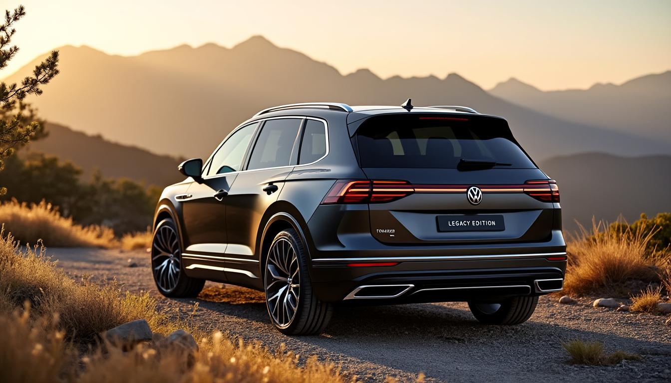 découvrez l'édition spéciale exclusive du volkswagen touareg, dernière occasion de célébrer ce modèle emblématique avant sa fin de production.