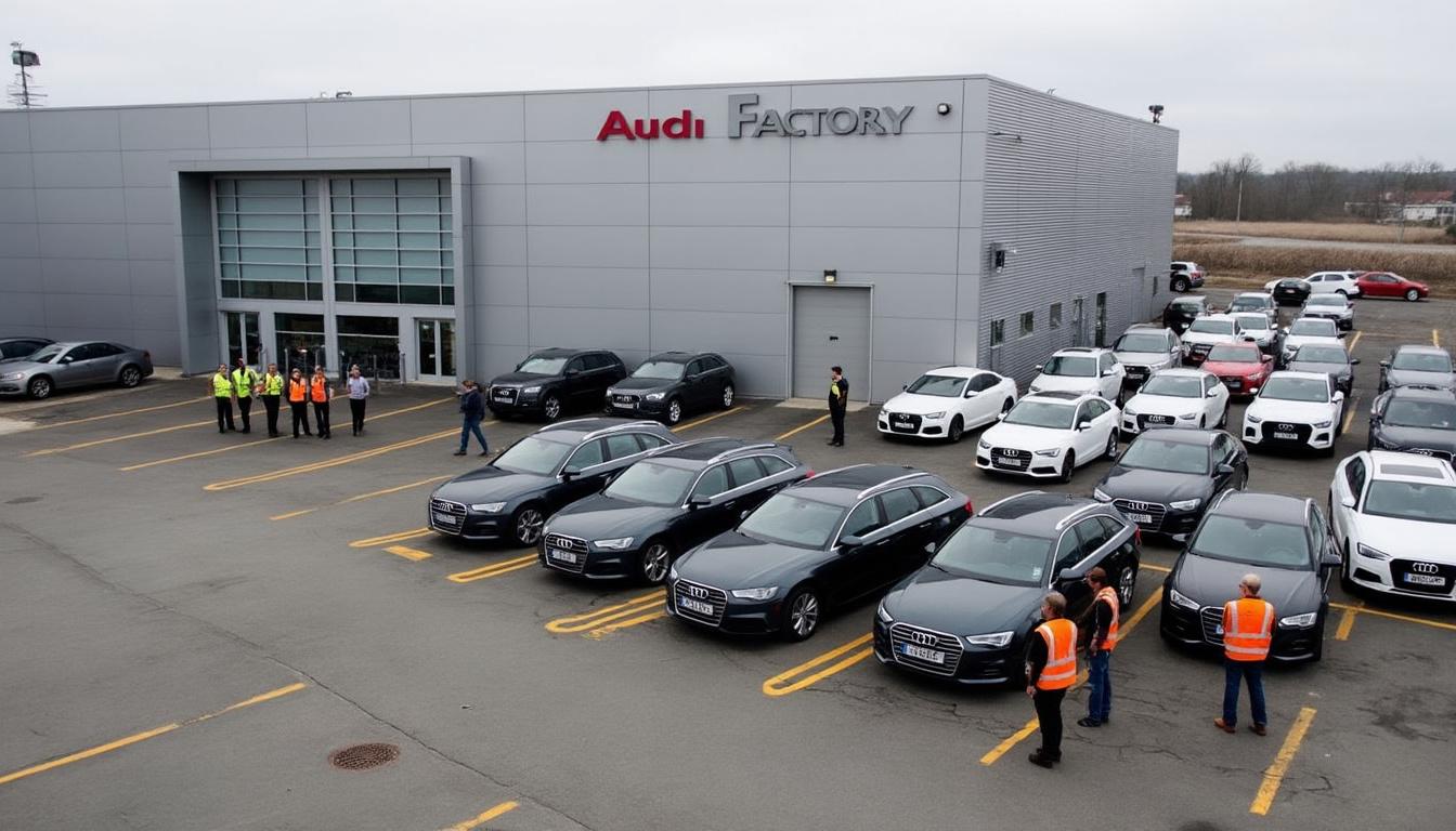 audi suspend la construction de son usine aux états-unis en raison des défis liés aux droits de douane, impactant ses plans d'expansion et sa stratégie industrielle.