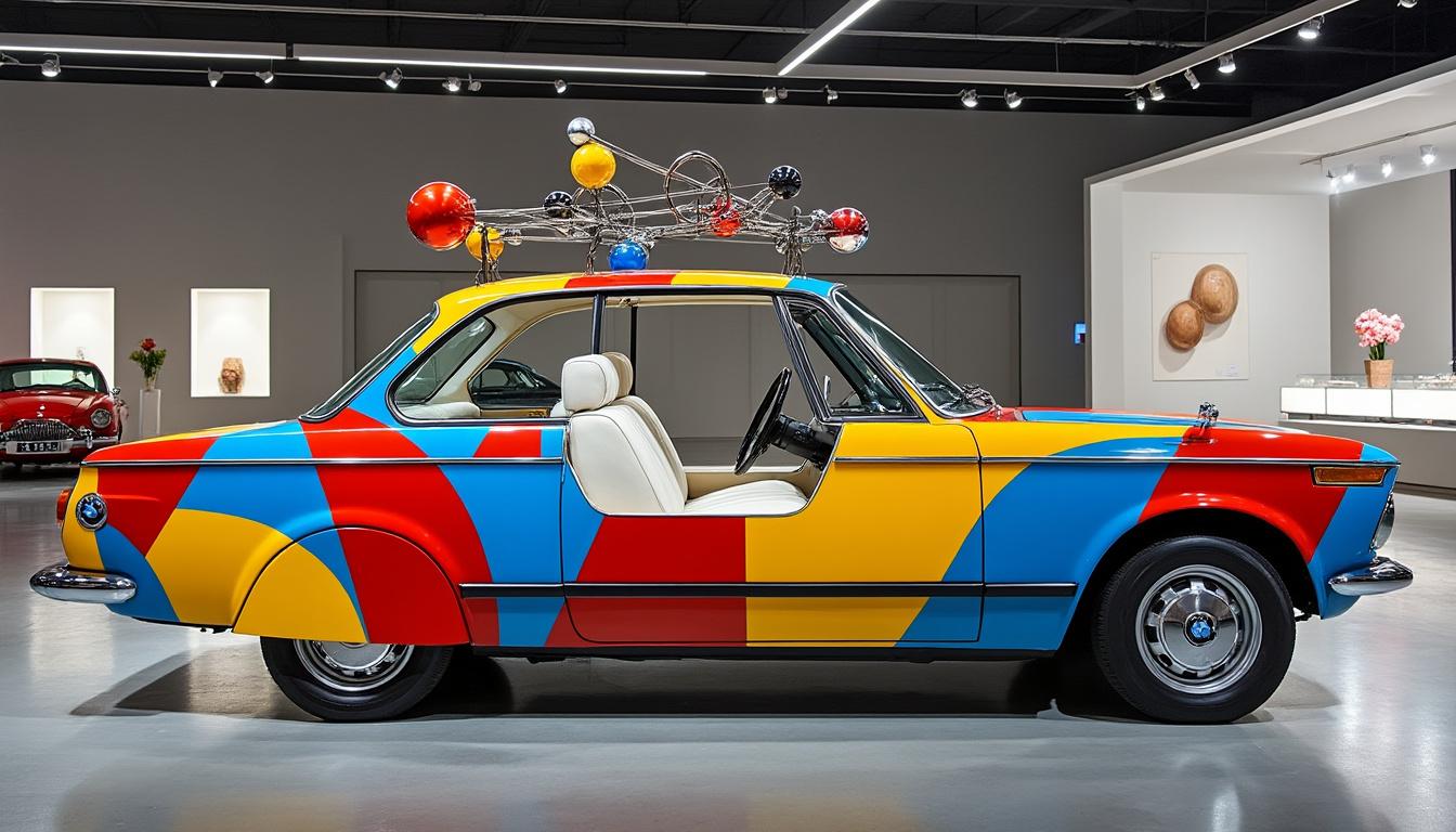 découvrez en exclusivité la toute première bmw art car dévoilée à l'hôtel de la marine, une rencontre unique entre art et automobile à ne pas manquer.