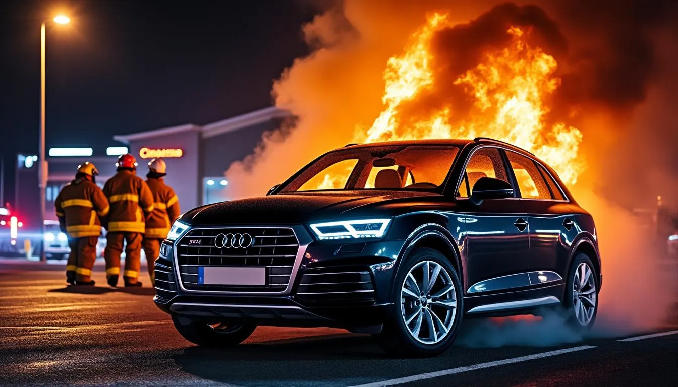 un incendie spectaculaire a ravagé une audi q5 garée sur le parking du cinéma de frontignan, attirant l'attention des passants et mobilisant les pompiers rapidement.