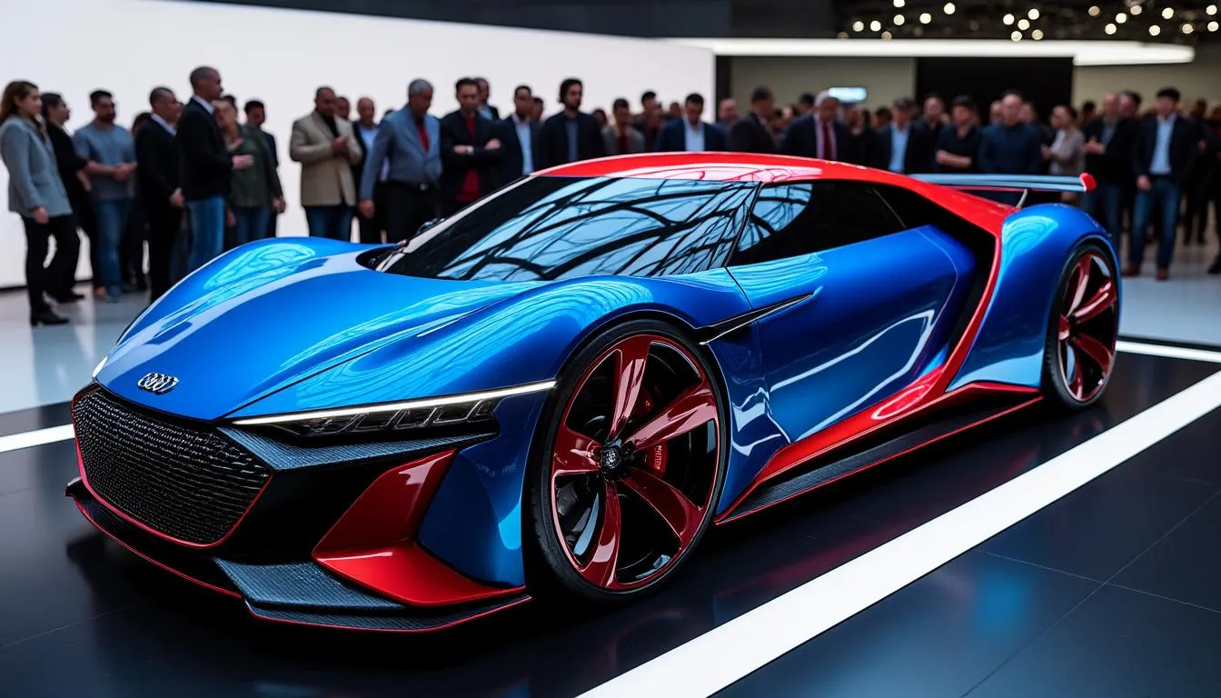 le sponsor d'audi critique ferrari et s'interroge sur le choix d'ajouter du bleu à une voiture rouge, soulevant des questions sur ce mélange de couleurs en sport automobile.