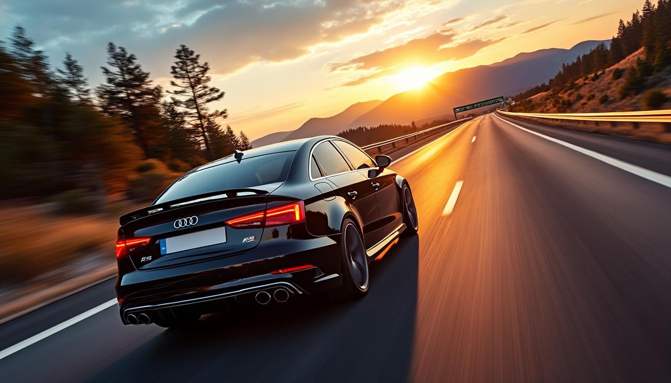 découvrez une virée rapide et audacieuse avec une audi rs3 de location filant à 234 km/h sur l'autoroute a4. performance, vitesse et sensations fortes au rendez-vous !