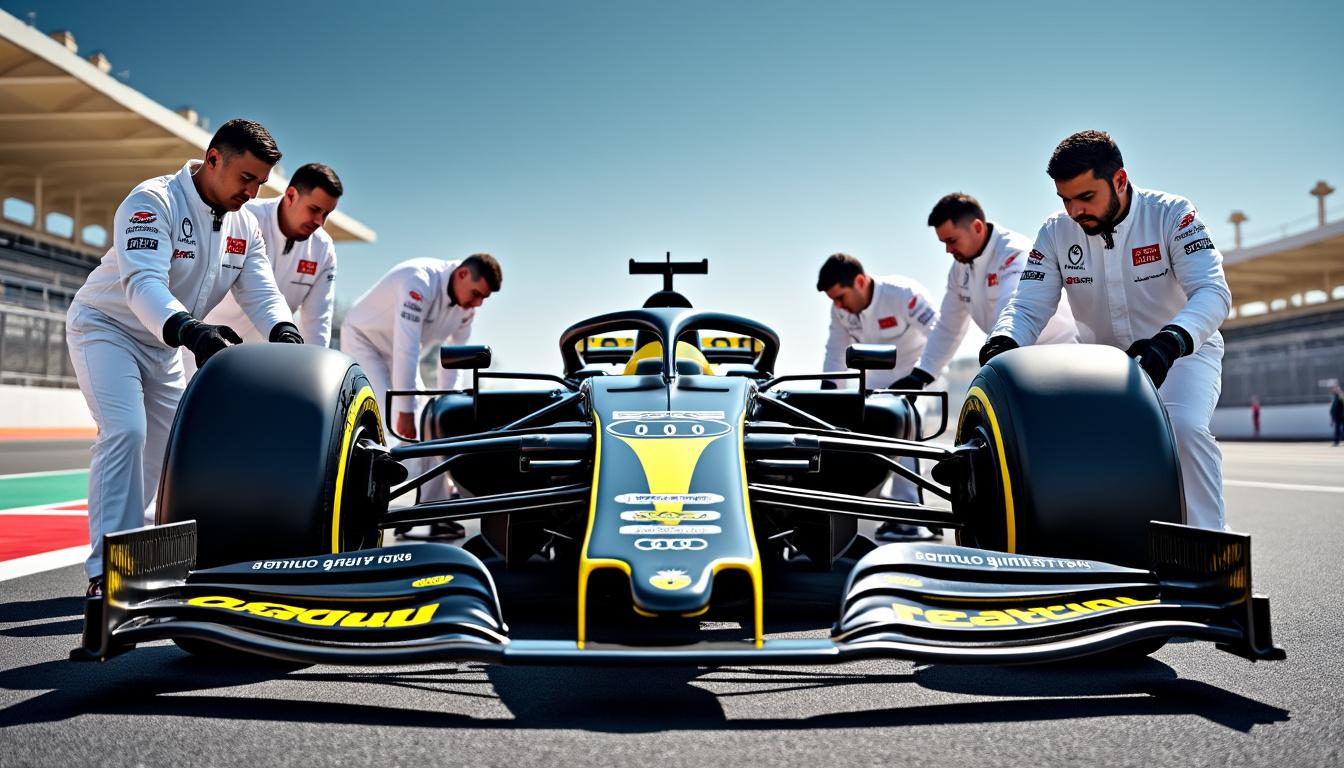 audi se prépare intensément pour relever un défi majeur avant le grand prix de bahreïn, entre stratégies et innovation technologique.
