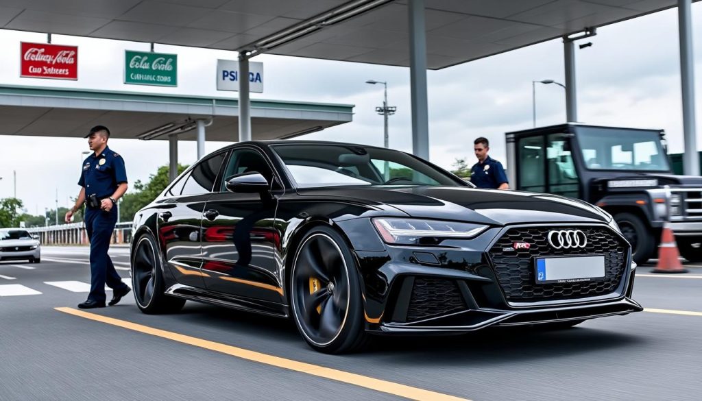 découvrez comment un conducteur d'audi a réalisé une performance inattendue aux douaniers sur l'autoroute a1, suscitant étonnement et curiosité.