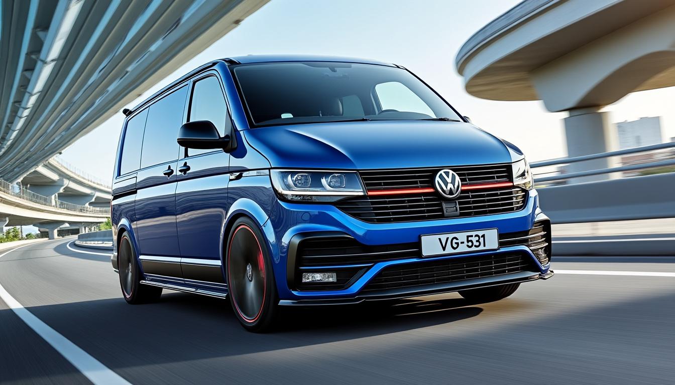 découvrez le volkswagen transporter sportline, un fourgon alliant sportivité et performance avec ses 286 chevaux pour des trajets dynamiques et puissants.