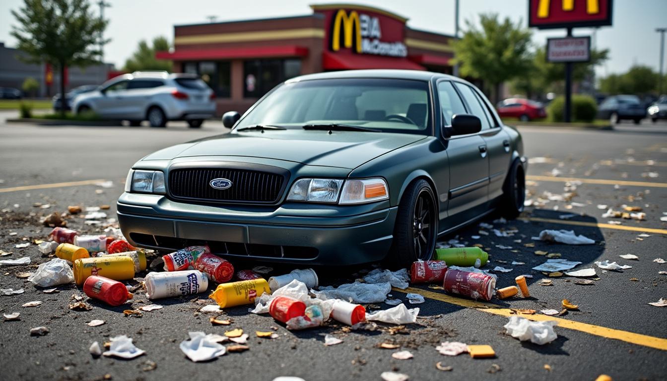 à aube, après avoir abandonné leurs déchets mcdonald's sur un parking, leur voiture a été mise en fourrière. découvrez les détails de cet incident et les sanctions encourues.