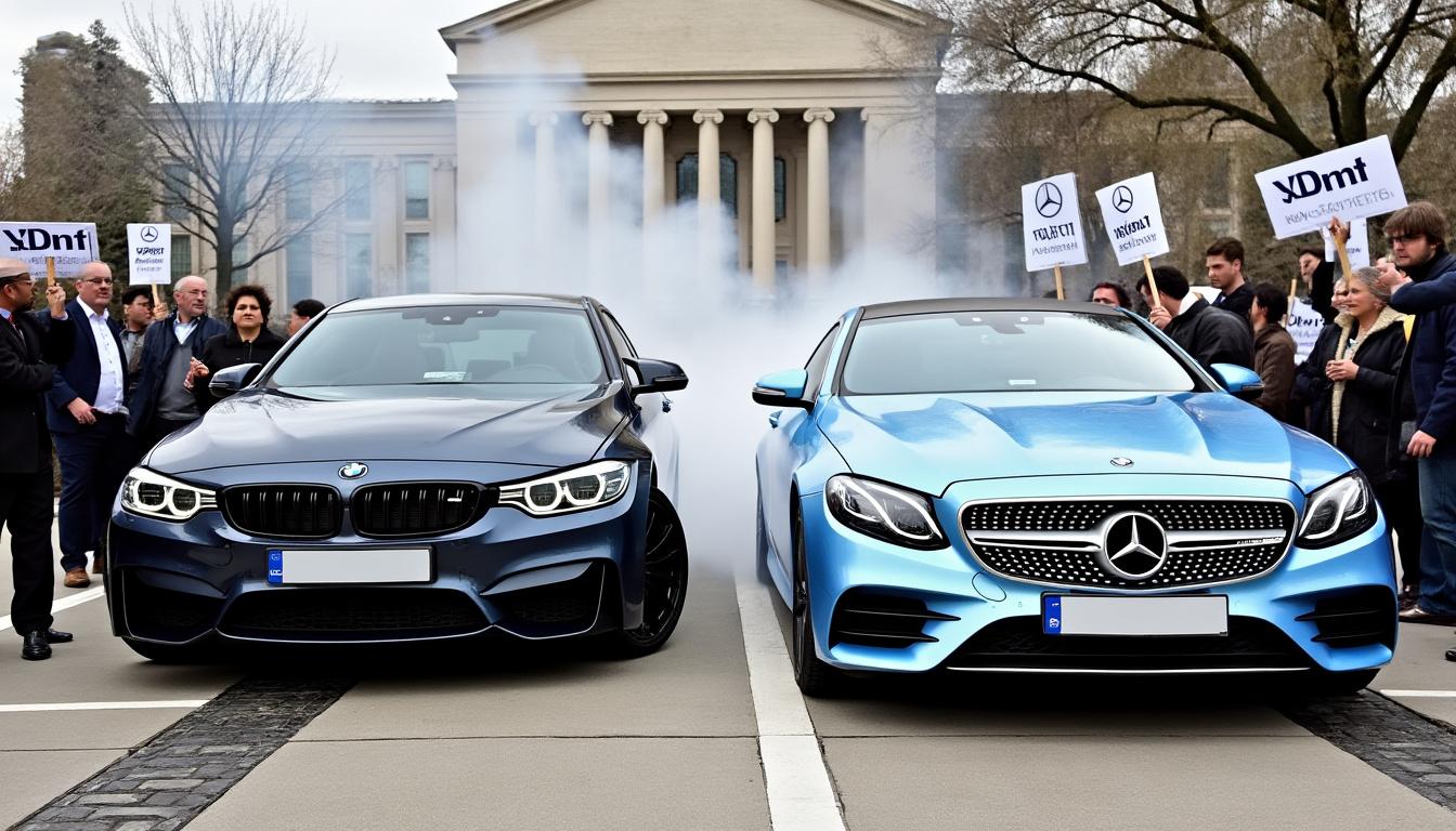 bmw et mercedes remportent une victoire judiciaire importante contre une plainte environnementale, affirmant leur conformité aux normes écologiques.
